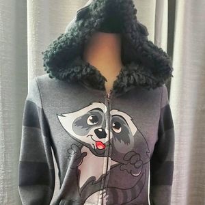 Bluenotes Raccoon Hoodie Sz L GUC